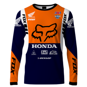 🚴♂️ Playera Jersey Fox MTB RZR – Para Ciclismo y Motocross 🏍️ Downhill 🚵 Honda Racing FX025