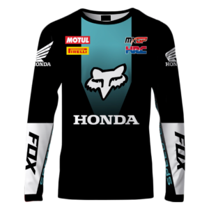 🚴♂️ Playera Jersey Fox MTB RZR – Para Ciclismo y Motocross 🏍️ Downhill 🚵 Honda Racing FX026