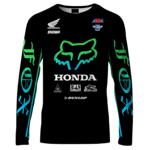 🚴♂️ Playera Jersey Fox MTB RZR – Para Ciclismo y Motocross 🏍️ Downhill 🚵 Honda Racing FX028
